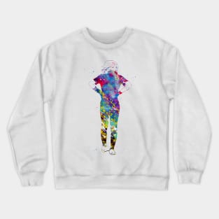 Softball Player Girl Crewneck Sweatshirt